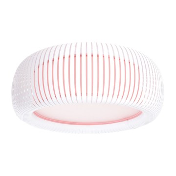 Plafonieră STRIPES, 2xE27/40W/230V, Ø 55 cm, alb/roz