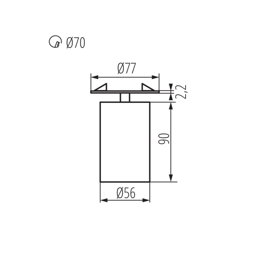 Plafonieră suspendată CHIRO 1xGU10/35W/230V alb