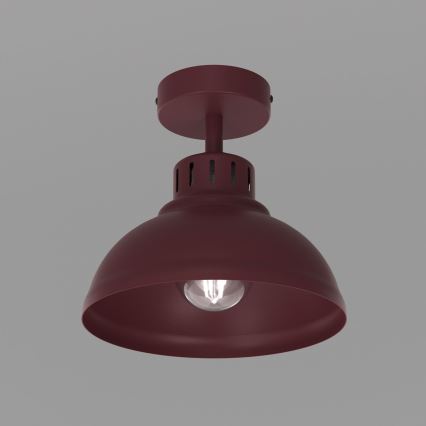 Plafonieră SVEN 1 x E27, 15 W, 230 V, Ø 21 cm, burgundiu