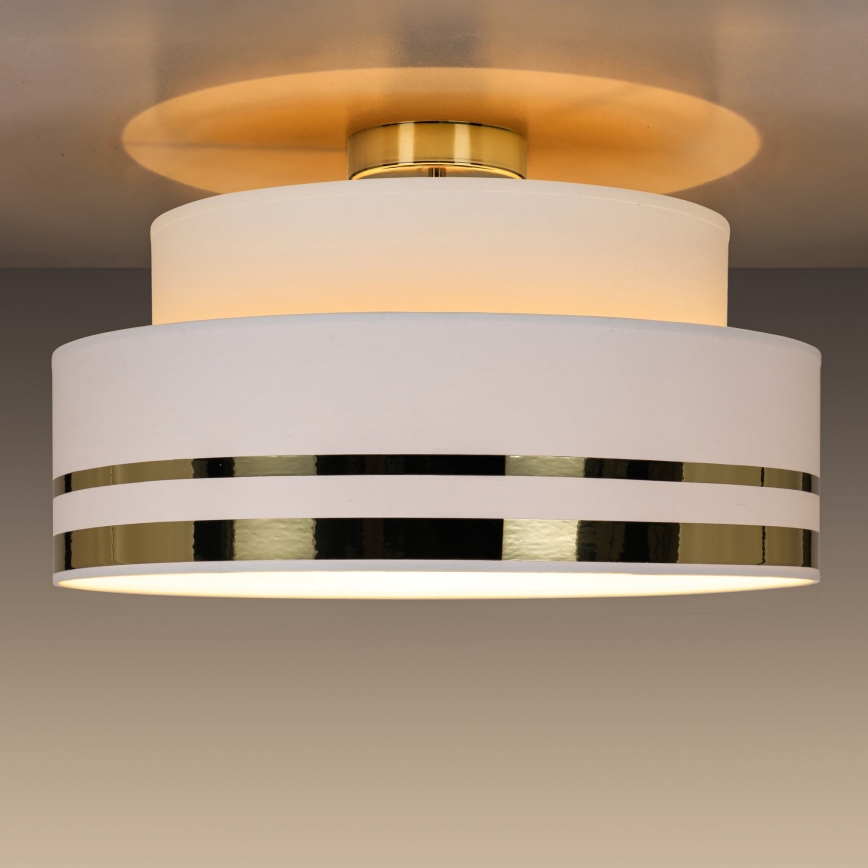 Plafonieră TAMI 1xE27/60W/230V crem/auriu