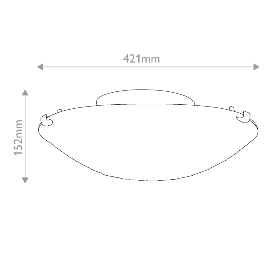 Quoizel - Plafonieră Tiffany LARISSA, 2xE27/40W/230V, Ø 41,2 cm