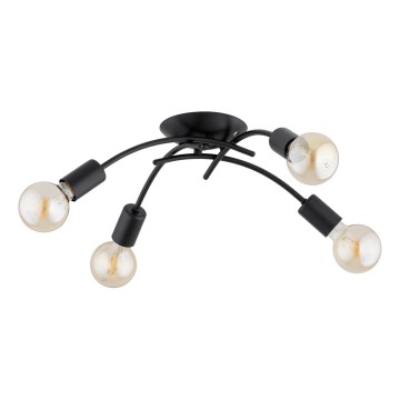 Plafonieră TORIZO 4xE27/15W/230V, negru