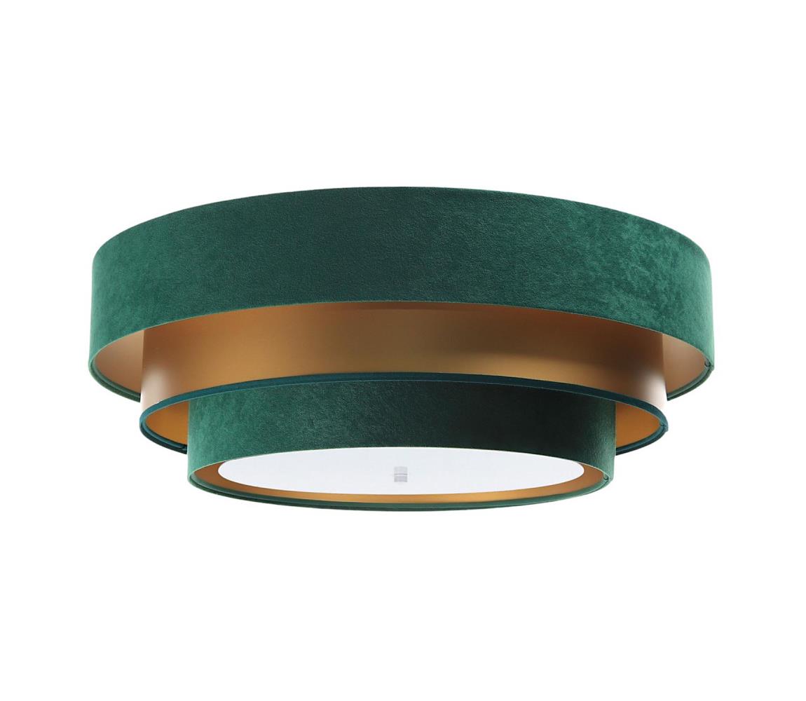 Plafonieră TRINITI 2xE27/60W/230V verde/auriu