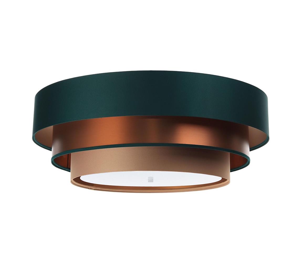 Plafonieră TRINITI 2xE27/60W/230V verde/cupru/maro