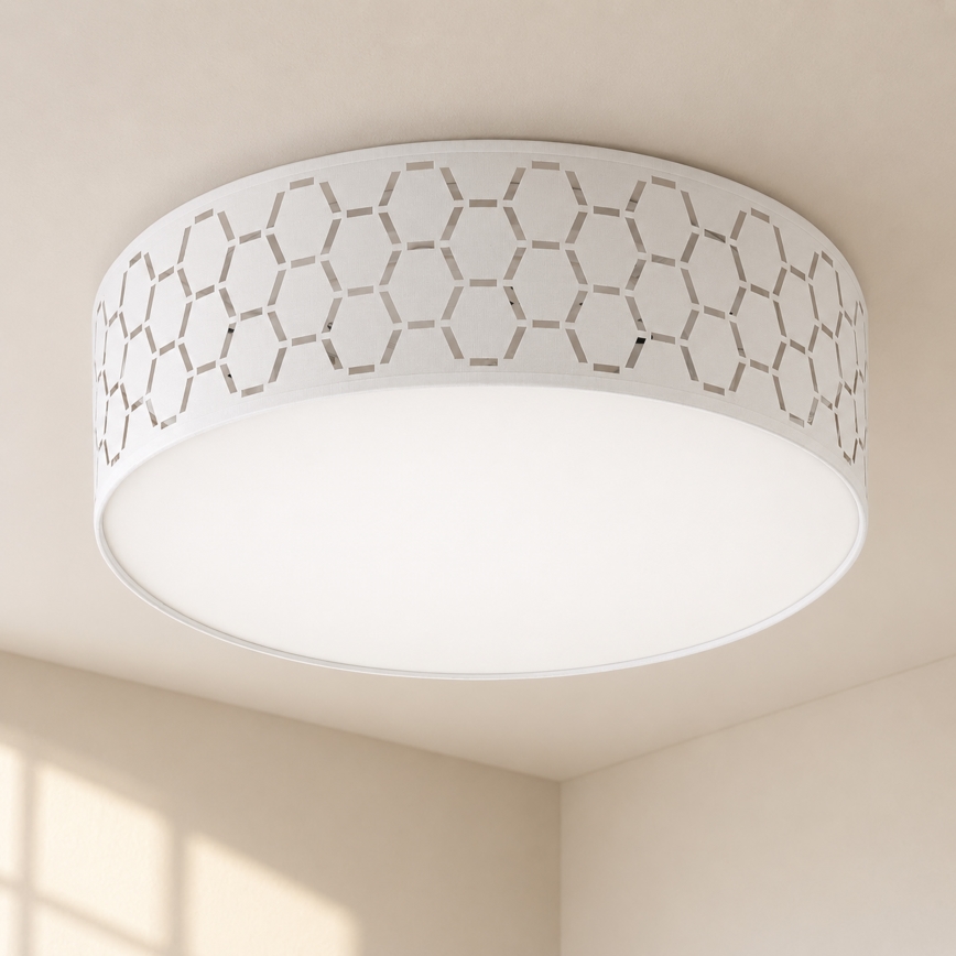 Plafonieră ULLE Ø45 cm, 2x E27, 15 W, 230 V, albă