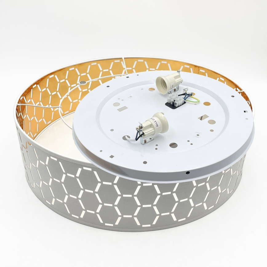 Plafonieră ULLE Ø45 cm, 2x E27, 15 W, 230 V, albă