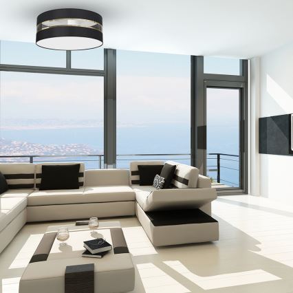 Plafonieră ULTIMO 2xE27/60W/230V neagră