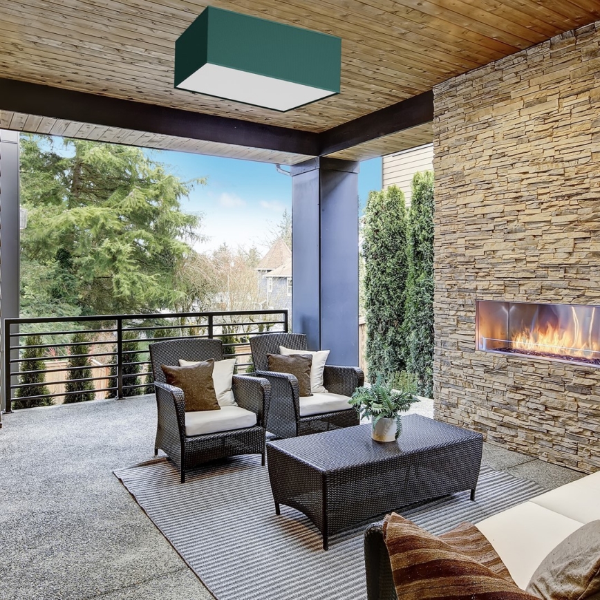 Plafonieră VERDE 3xE27/60W/230V 50x50 cm verde