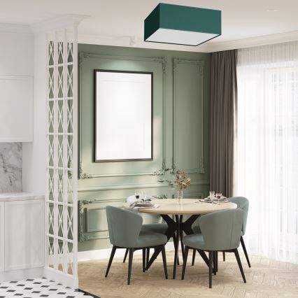 Plafonieră VERDE 3xE27/60W/230V 50x50 cm verde