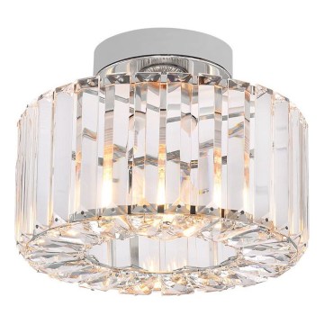 Plafonieră VETRO 1xE27/15W/230V, Ø 24,5 cm, crom mat