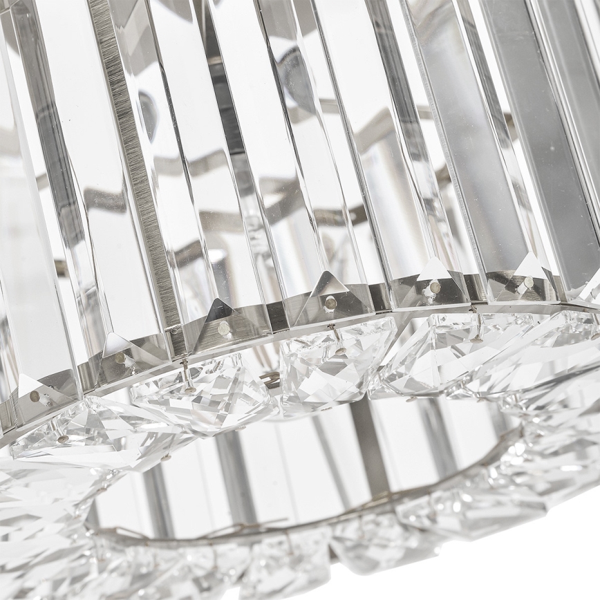 Plafonieră VETRO 1xE27/15W/230V, Ø 24,5 cm, crom mat