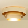 Plafonieră WENTA, 1 x E27, 60 W, 230 V, Ø 50 cm, bej/auriu