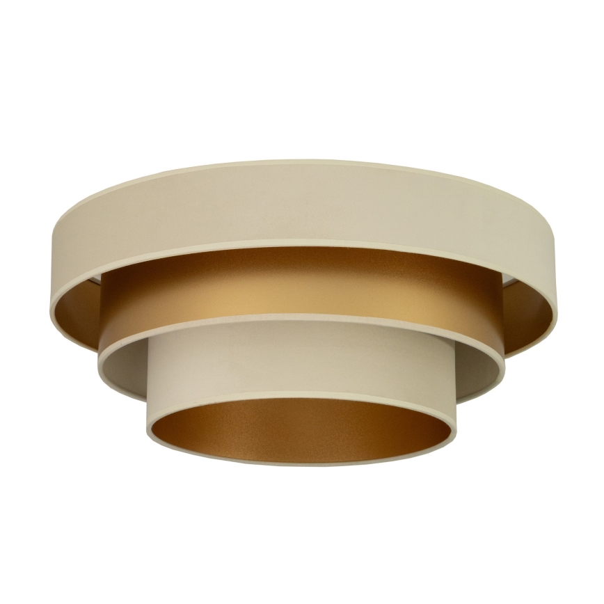 Plafonieră WENTA, 1 x E27, 60 W, 230 V, Ø 50 cm, bej/auriu