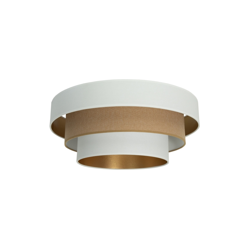 Plafonieră WENTA 1x E27/60W/230V, Ø 50 cm, alb/maro