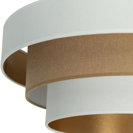 Plafonieră WENTA 1x E27/60W/230V, Ø 50 cm, alb/maro