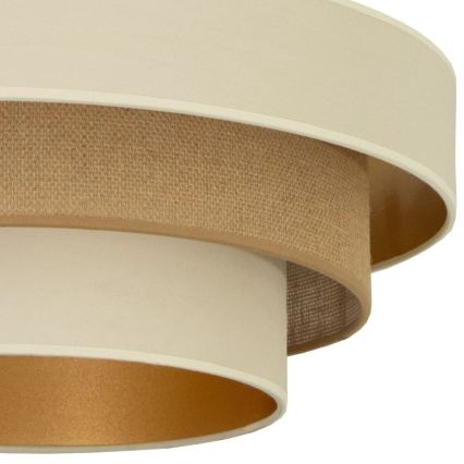 Plafonieră WENTA, 1x E27, 60W, 230V, Ø 50 cm, bej/iută