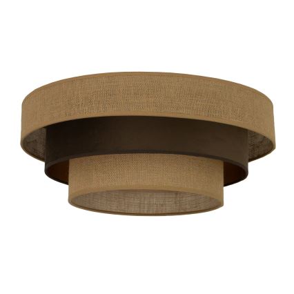 Plafonieră WENTA 1xE27/60W/230V, diam. 50 cm, iută/maro