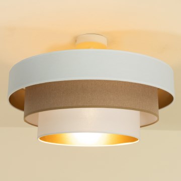 Plafonieră WENTA 1xE27/60W/230V, Ø 50 cm, bej/iută