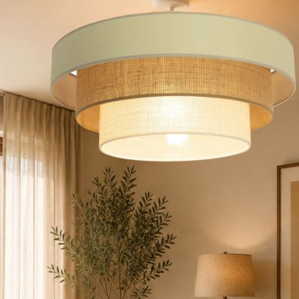 Plafonieră WENTA 1xE27/60W/230V, Ø 50 cm, bej/iută