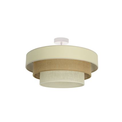 Plafonieră WENTA 1xE27/60W/230V, Ø 50 cm, bej/iută