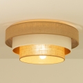 Plafonieră WENTA 1xE27/60W/230V Ø 50 cm, iută/bej