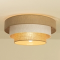 Plafonieră WENTA 1xE27/60W/230V Ø 50 cm iută/crem