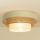 Plafonieră WENTA Ø 50 cm, 1x E27, 60W, 230V, bej/jută