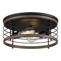 Plafonieră Westinghouse 61250 ACKTON 2xE27/60W/230V lemn recuperat