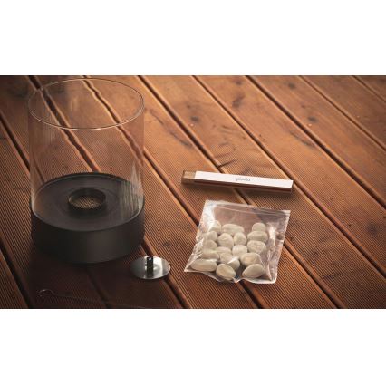 Planika - Șemineu pe bioetanol 32,1 x 25,1 cm, 2,5 kW, negru
