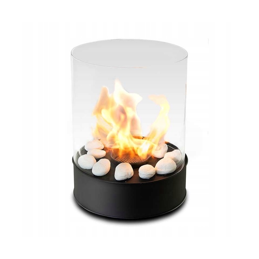 Planika - Șemineu pe bioetanol 32,1 x 25,1 cm, 2,5 kW, negru