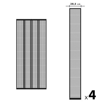 Plasă antiinsecte pentru ușă 100x220 cm neagră
