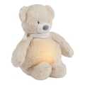 Pluș de îmbrățișat cu melodii și lumină SLEEPY BEAR 4 în 1 bej Nattou