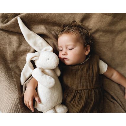 Pluș de îmbrățișat cu sunete și lumină Moonie iepuraș 2.0 cream