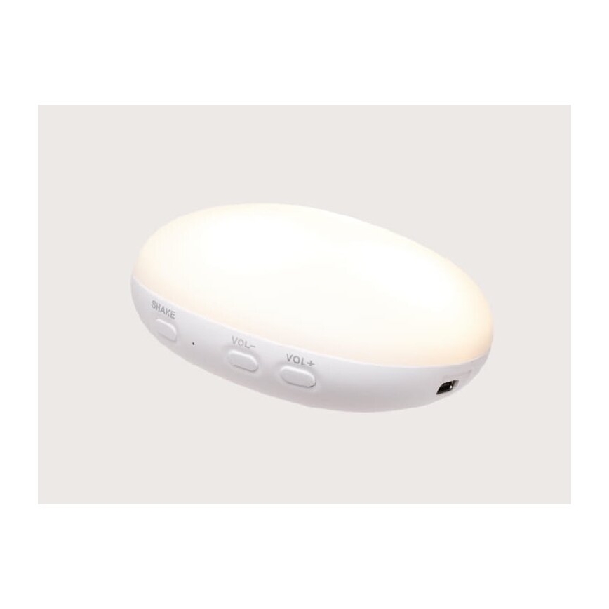 Pluș de îmbrățișat cu sunete și lumină Moonie iepuraș 2.0 sky