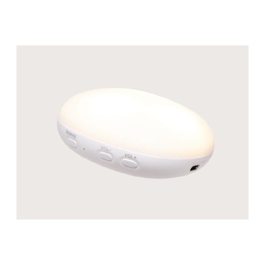 Pluș de îmbrățișat cu sunete și lumină Moonie ursuleț 2.0 organic polar