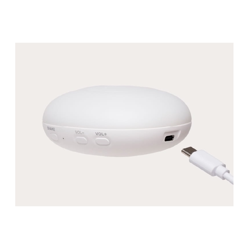 Pluș de îmbrățișat cu sunete și lumină Moonie ursuleț 2.0 organic polar