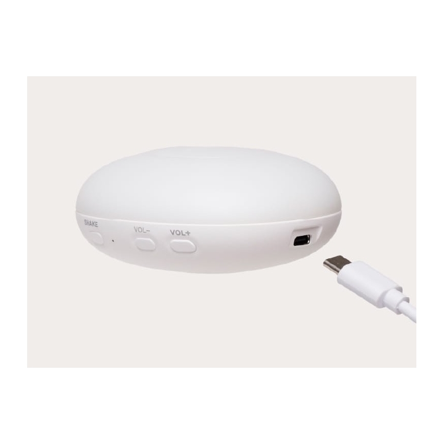 Pluș de îmbrățișat cu sunete și lumină Moonie ursuleț 2.0 silver