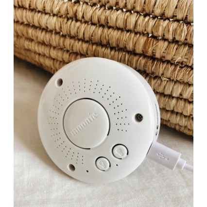 Pluș de îmbrățișat cu sunete și lumină Moonie ursuleț organic honey natur