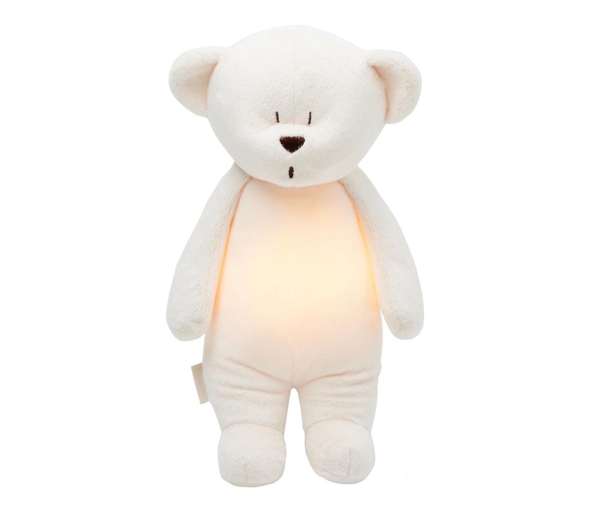 Pluș de îmbrățișat cu sunete și lumină ursuleț crem Moonie