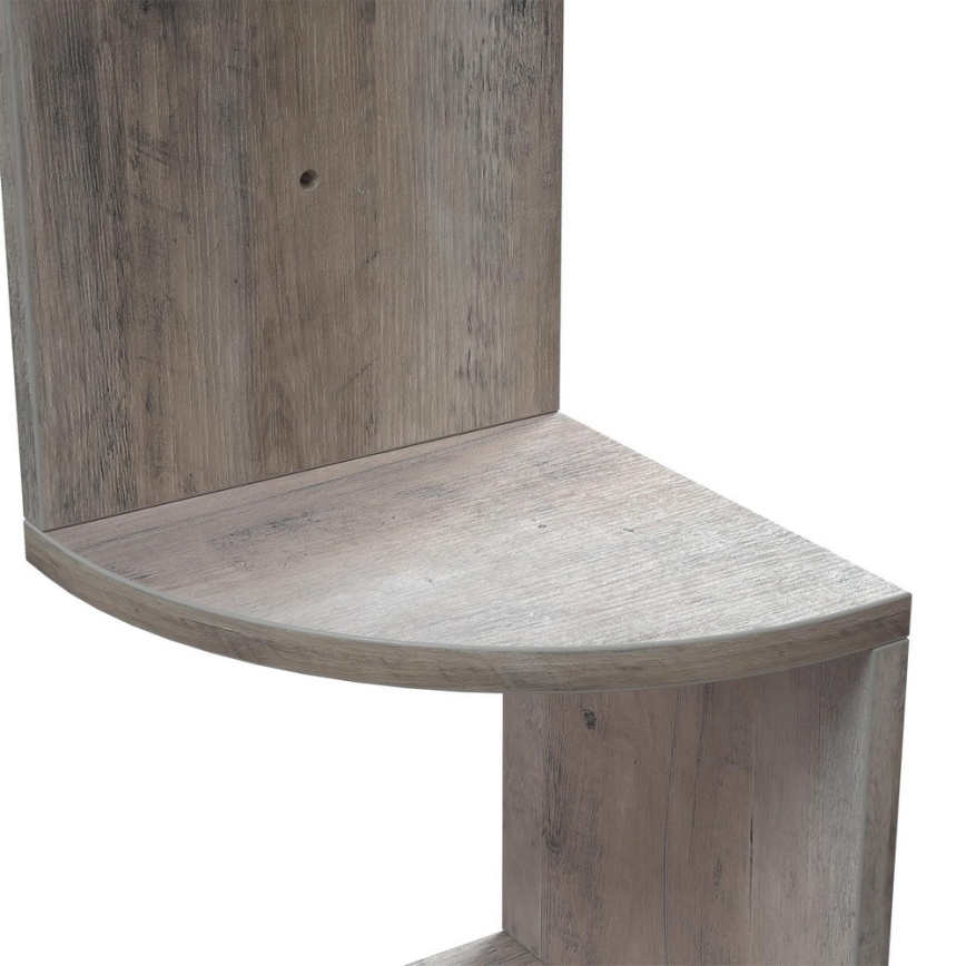 Poliță de colț pentru perete SNAKE gri/maro