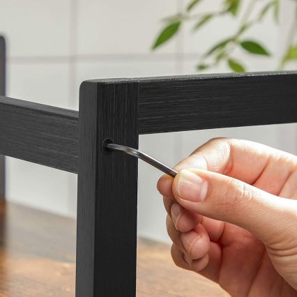 Poliță de depozitare MARGE, maro/negru