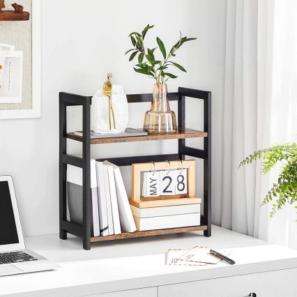 Poliță de depozitare MARGE, maro/negru