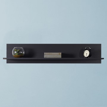 Poliță de perete 25x120 cm antracit