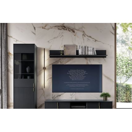 Poliță de perete FLOP, neagră