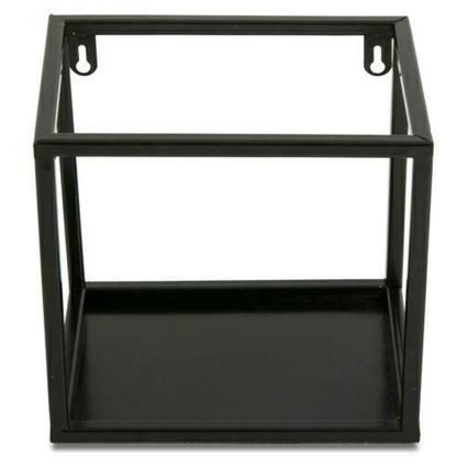 Raft de perete negru 20x20 cm