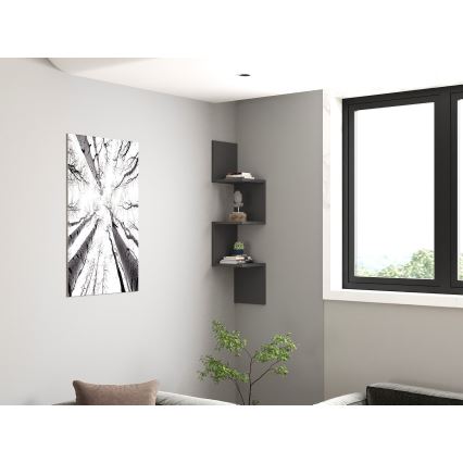 Poliță NUVIA antracit