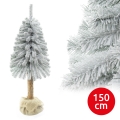 Pom de Crăciun pe trunchi NATURAL WITH SNOW 150 cm brad