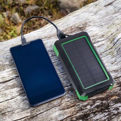 Power Bank solară Power Delivery 10000mAh/10W/5V negru