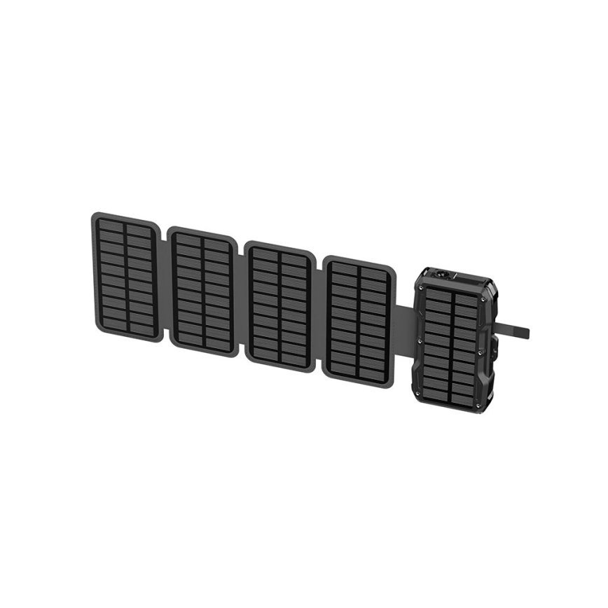 Viking - Powerbank 20000 mAh Power Delivery 22,5W cu lanternă LED, încărcare wireless și panou solar