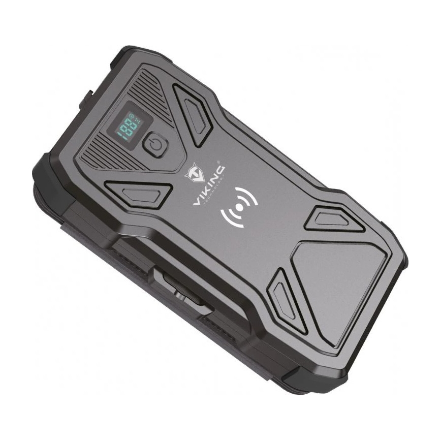 Viking - Powerbank 20000 mAh Power Delivery 22,5W cu lanternă LED, încărcare wireless și panou solar
